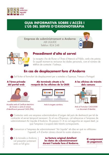 Guia informativa sobre l'accés i l'ús del servei d'oxigenoteràpia