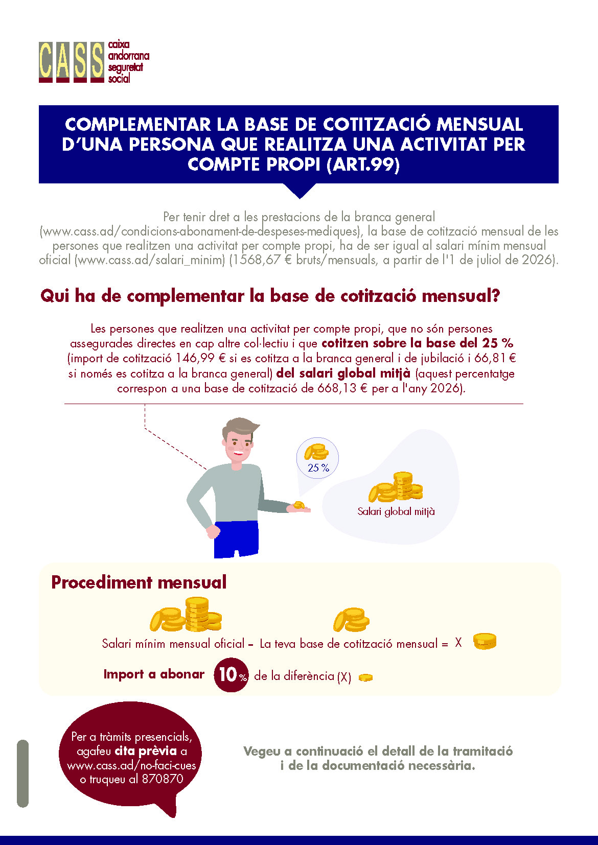 Fitxa informativa del complement de la base de cotitzacions per persones que realitzen una activitat per compte propi